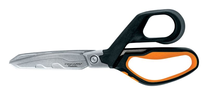 Fiskars  Powerarc  8 In. Stainless Steel  Serrated  Shear  Black  1 Pc.