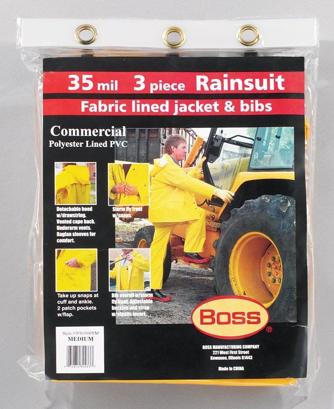 boss rain suit