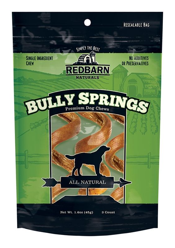 Redbarn Pet Products I Bully Springs Rawhid 3Pk