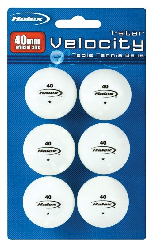 Ball Bounce And Sport Ball Tble Tennis Wht Pk6