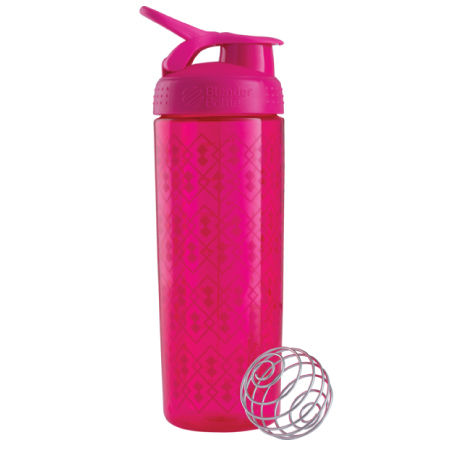 BlenderBottle SportMixer - Geo Lace Pattern - Pink/Pink - 28 oz.