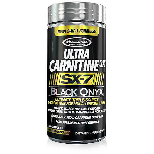 MuscleTech SX7 Ultra Carnitine 3X Black Onyx - Unflavoured - 120