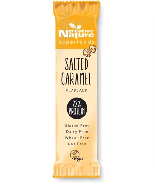 Salted Caramel High Protein Flapjack, 40g (Creative Nature)