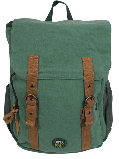 Ramie Leaf and Jute Backpack Green (Onyx and Green)
