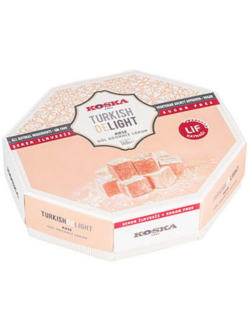 Sugar-Free Rose Turkish Delight 160g (KOSKA)