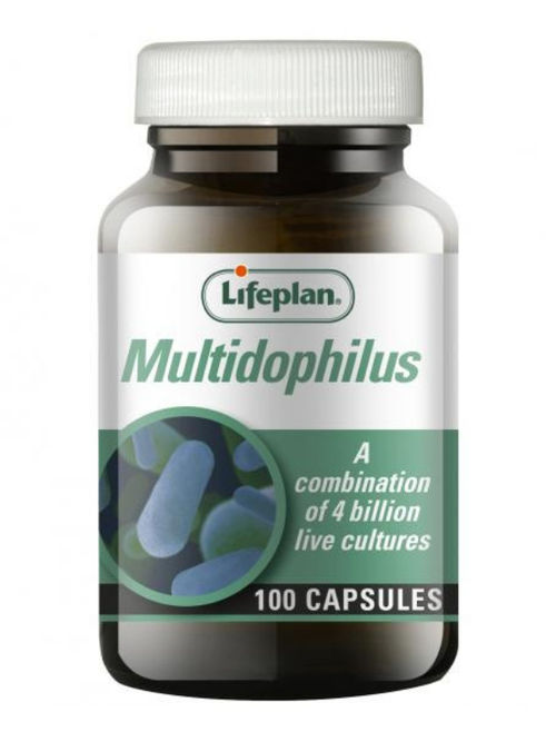 Multidophilus (Non Dairy Lactobacillus Complex) 100 Capsules (Lifeplan)