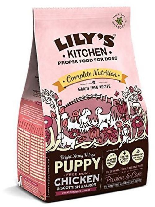 Chicken & Salmon Dry Food for Puppies 1kg (Lily's Kitchen)