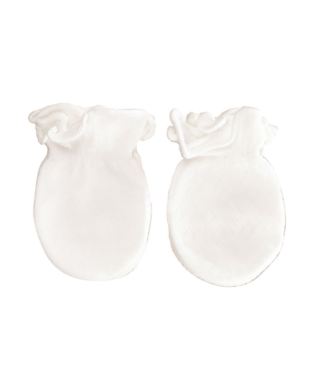 Playette Bamboo Mittens Pack Of 2 - White