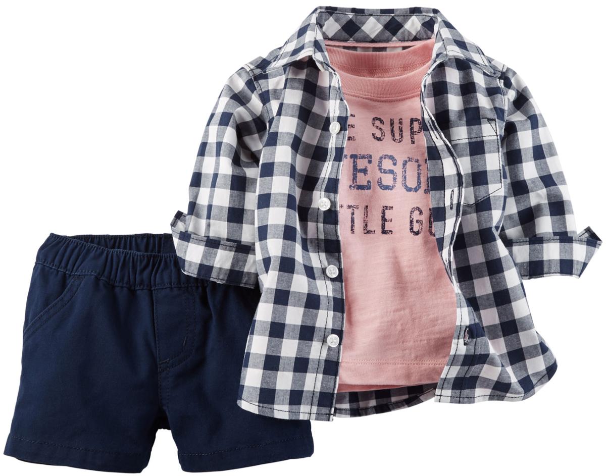 Carter's 3-Piece Shirt & Short Set