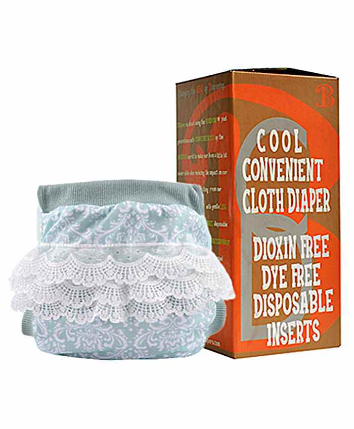 Bumchum Hybrid Cloth Diaper Cover & Washable Insert Medium Sophie - Green