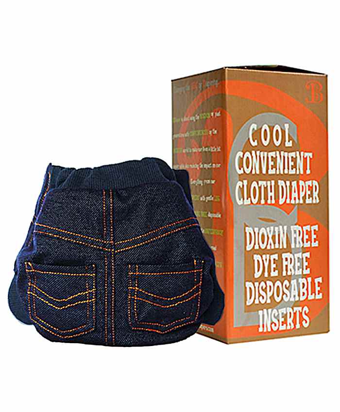 Bumchum Waterproof Diaper Cover With Insert Smart Alec - Blue