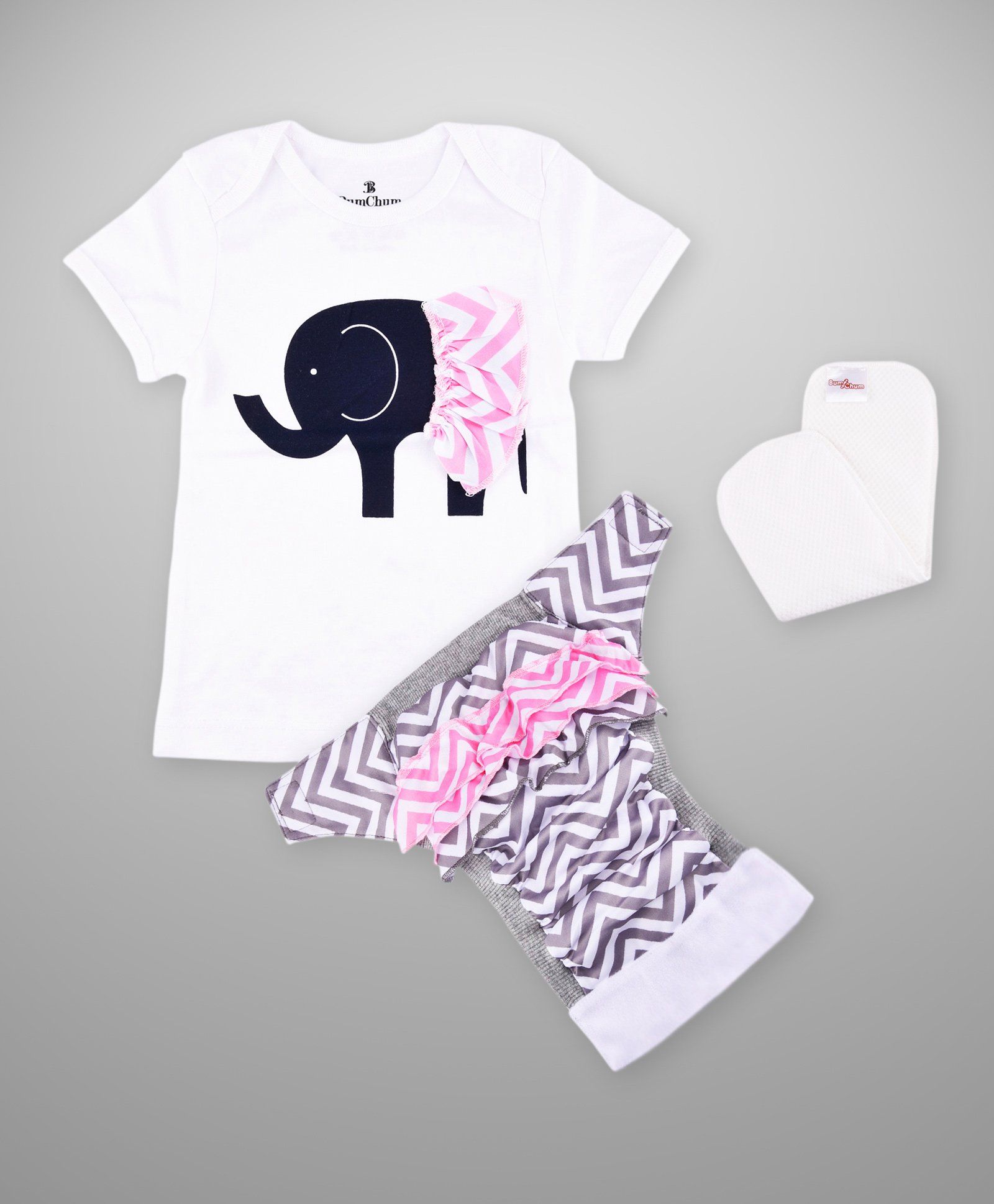 Bumchum Hybrid Diaper Cover & Washable Insert With Matching T-Shirt  Elsie