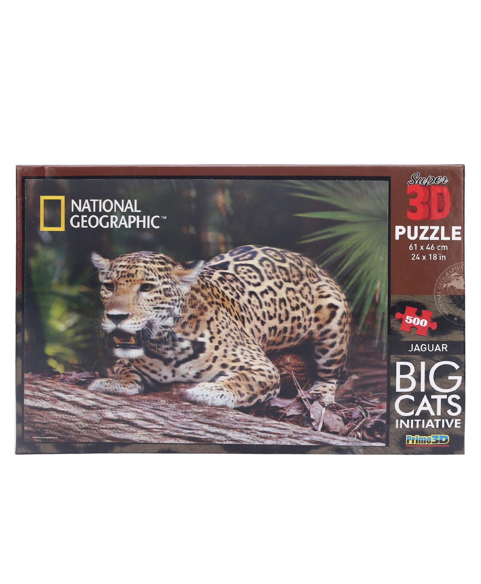 Prime 3D Big Cats Jaguar Puzzle Multi Color