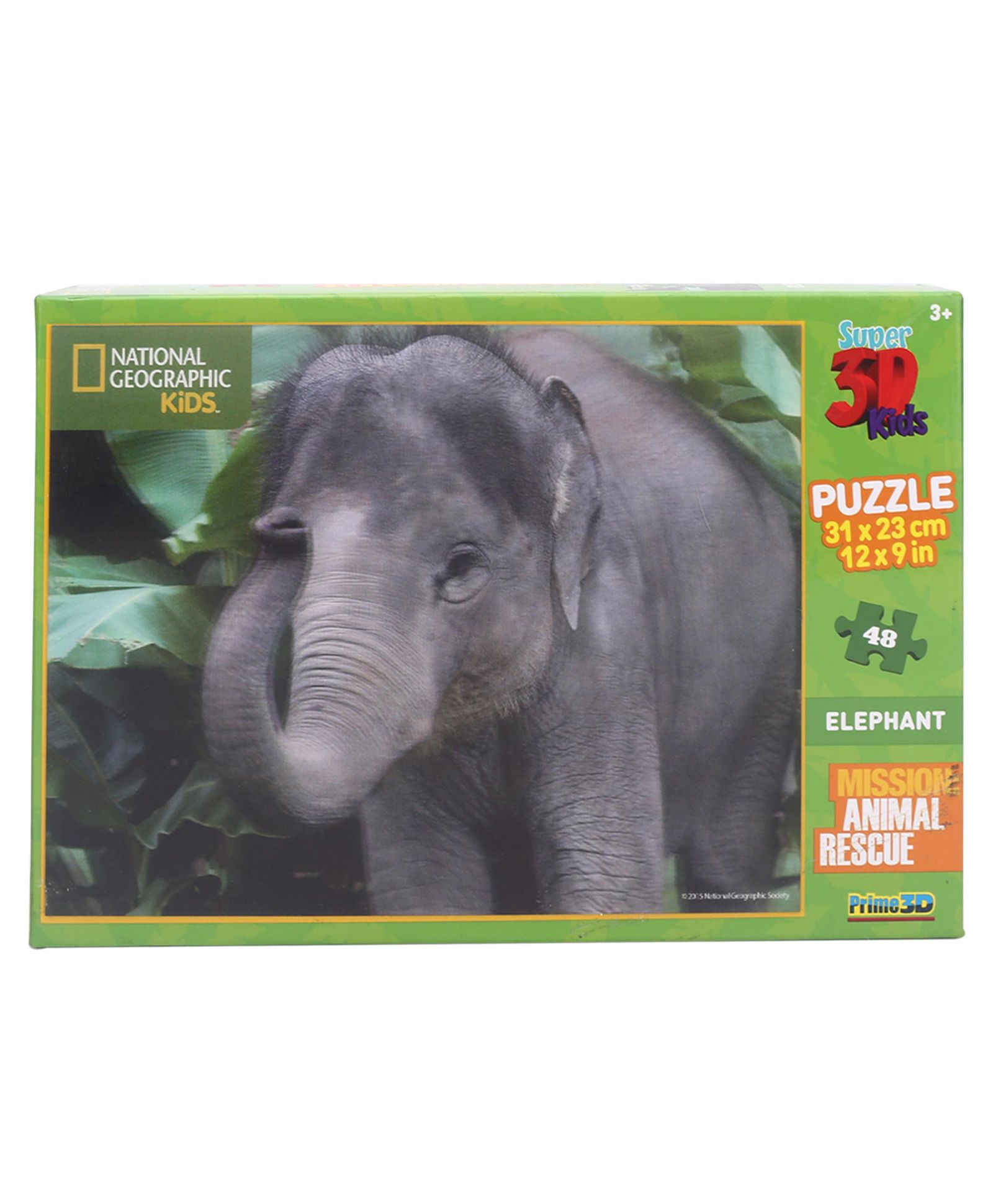 Prime 3D Elephant Puzzle Multi Color