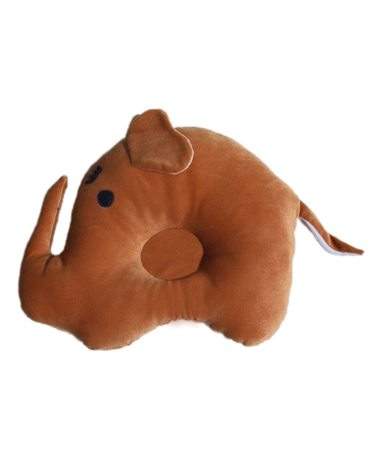 Amardeep Elephant Baby Pillow - Brown