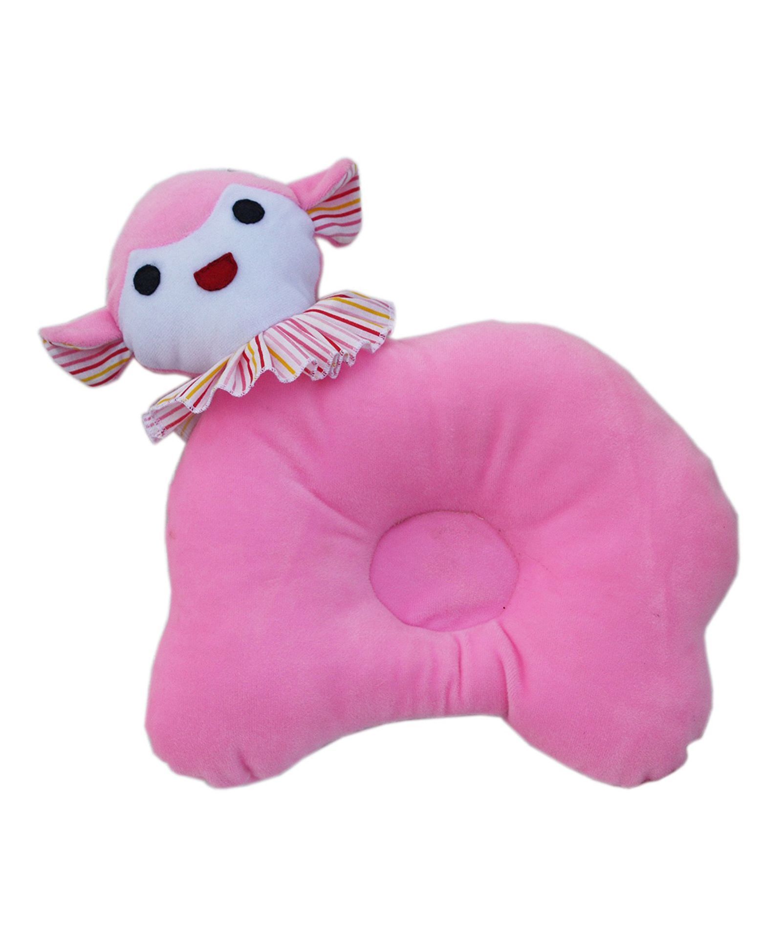 Amardeep Goat Baby Pillow - Pink