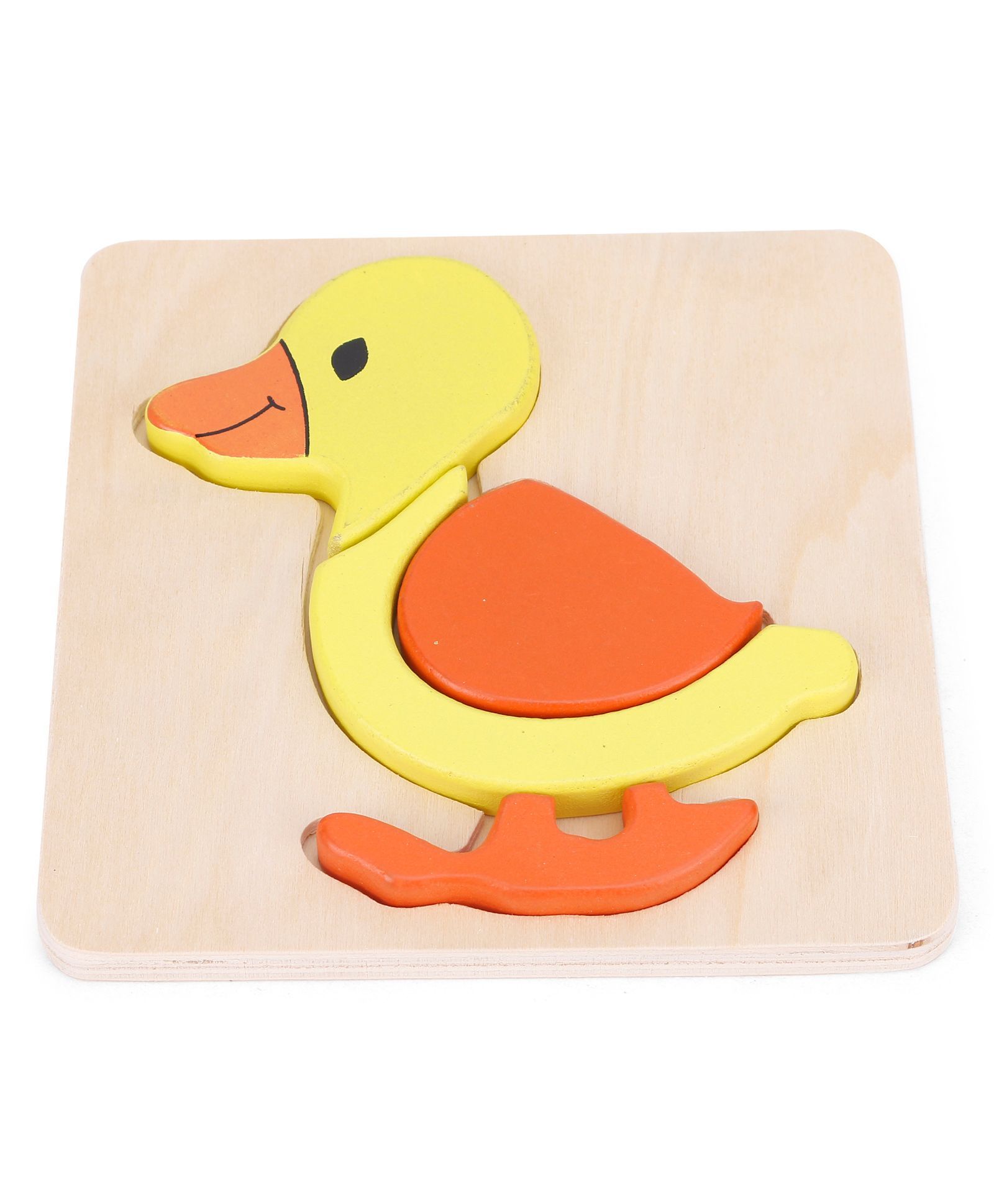 Alpaks Wooden Mini Raised Puzzle Duck - Multicolor