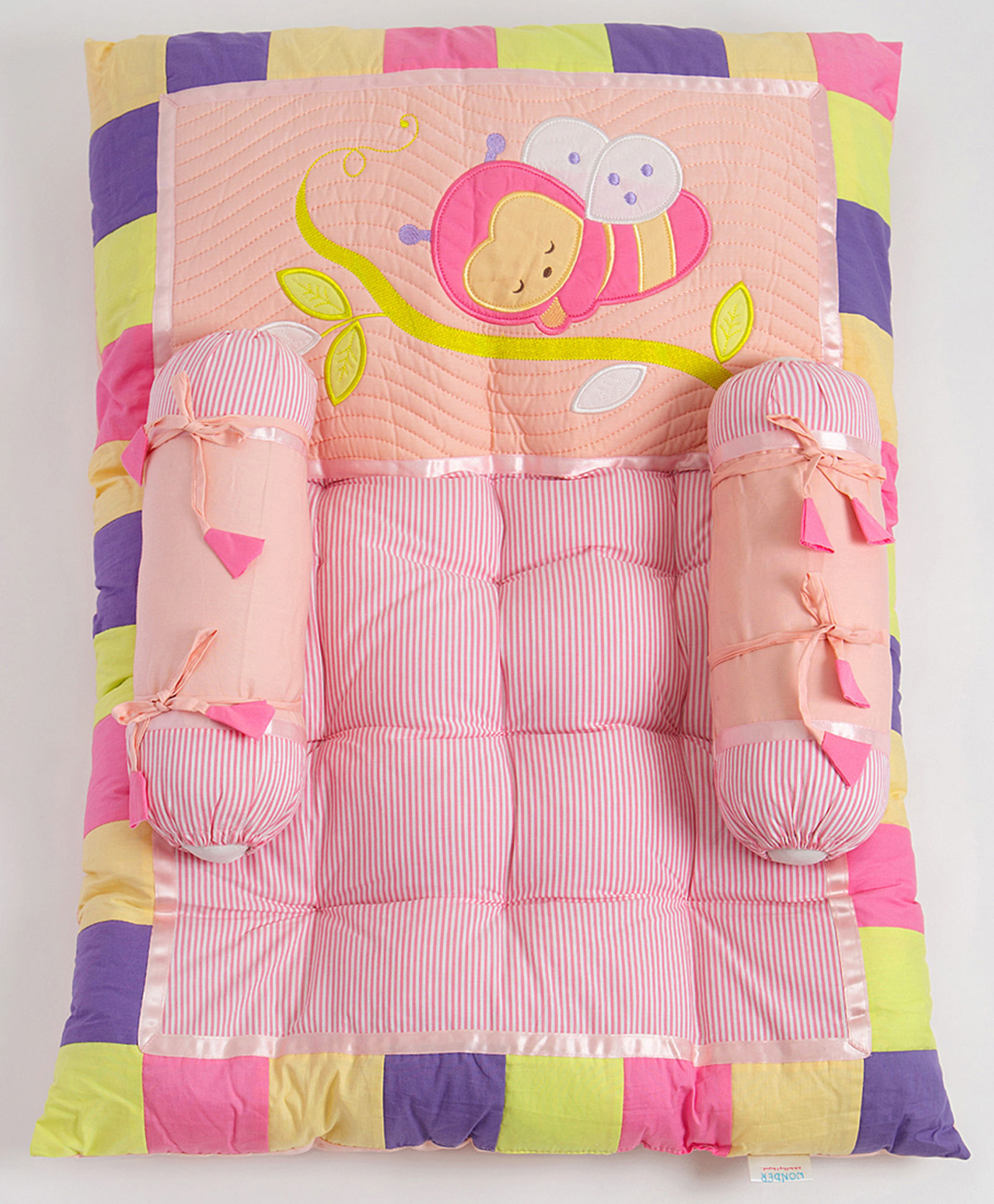 Blooming Buds Honeybee Printed Mattress - Pink
