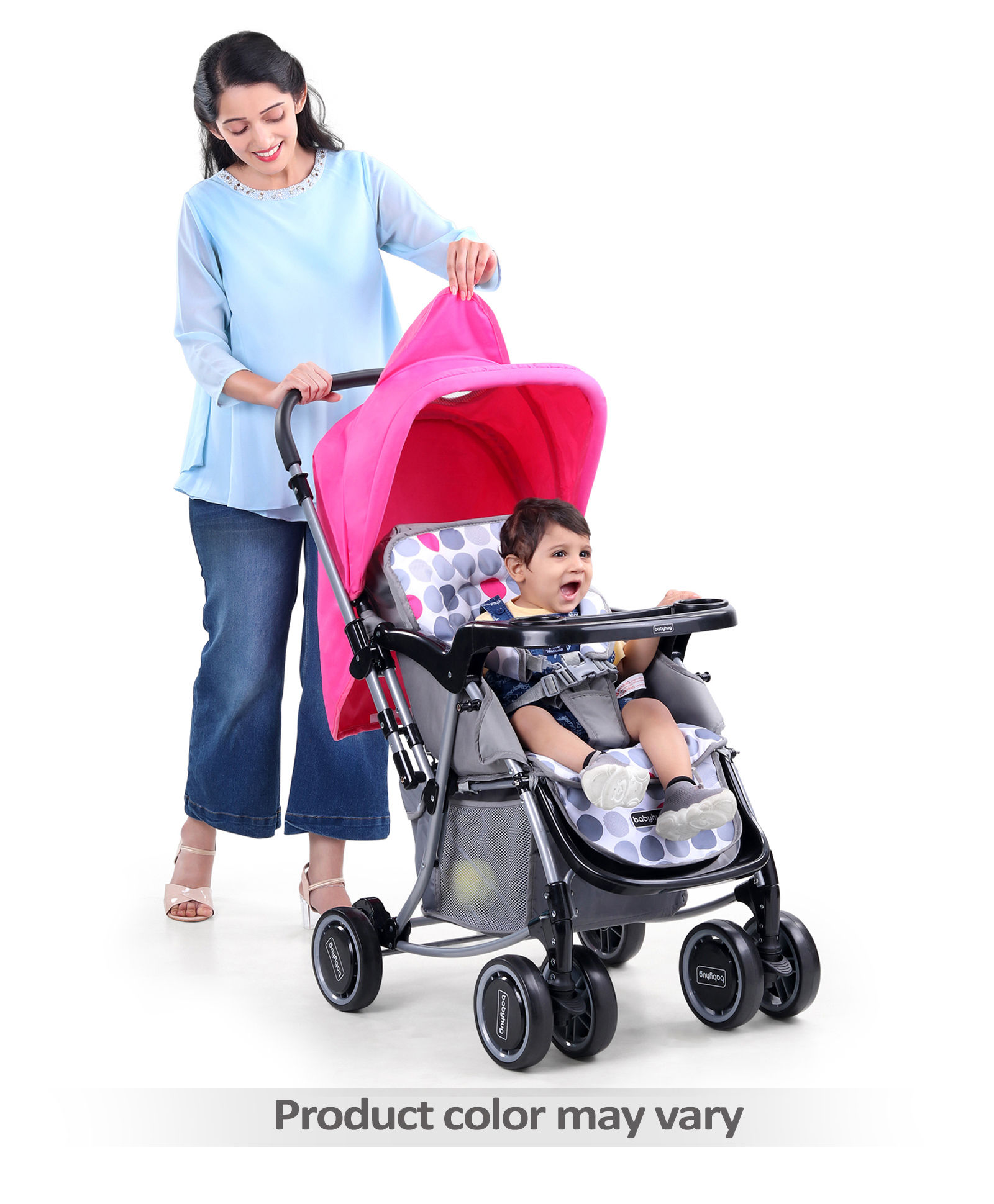 babyhug stroller with rocker