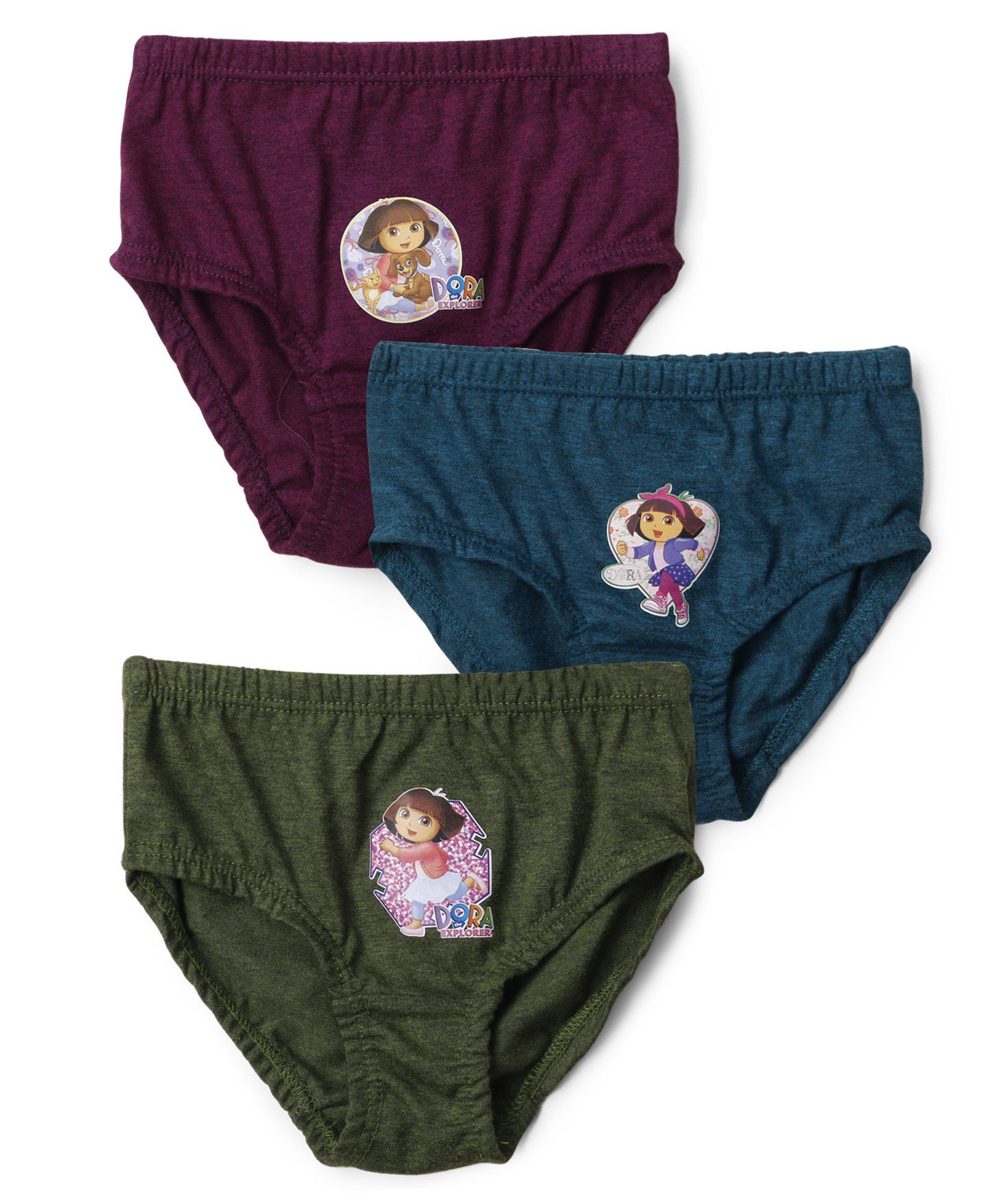 Buy Dora Panties Pack Of 3 - Blue Red Green Online at desertcartKUWAIT