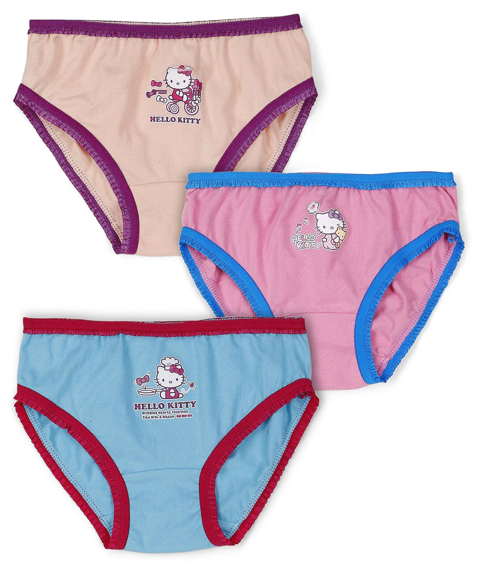 Buy Hello Kitty Panties Printed Pack Of 3 - Blue Pink Peach Online at  desertcartINDIA