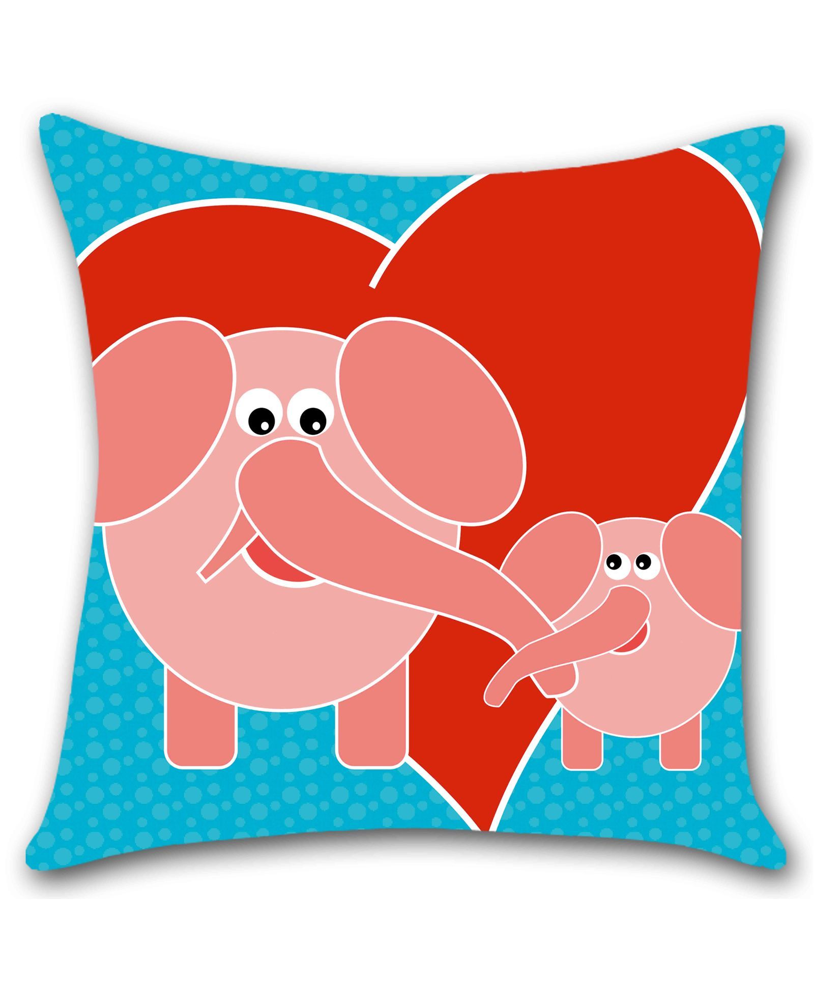 Ambbi Collections Cushion Cover Elephant Print