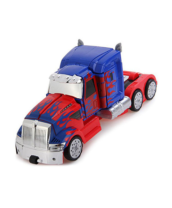 The Flyers Bay One Button Transforming Optimus Prime