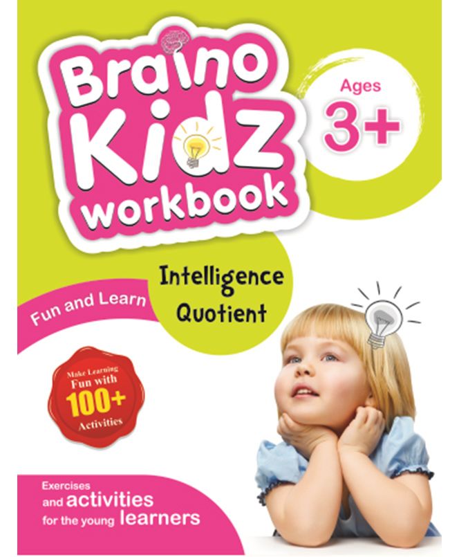 Braino Kidz Workbook Intelligence Quotient Green Pink