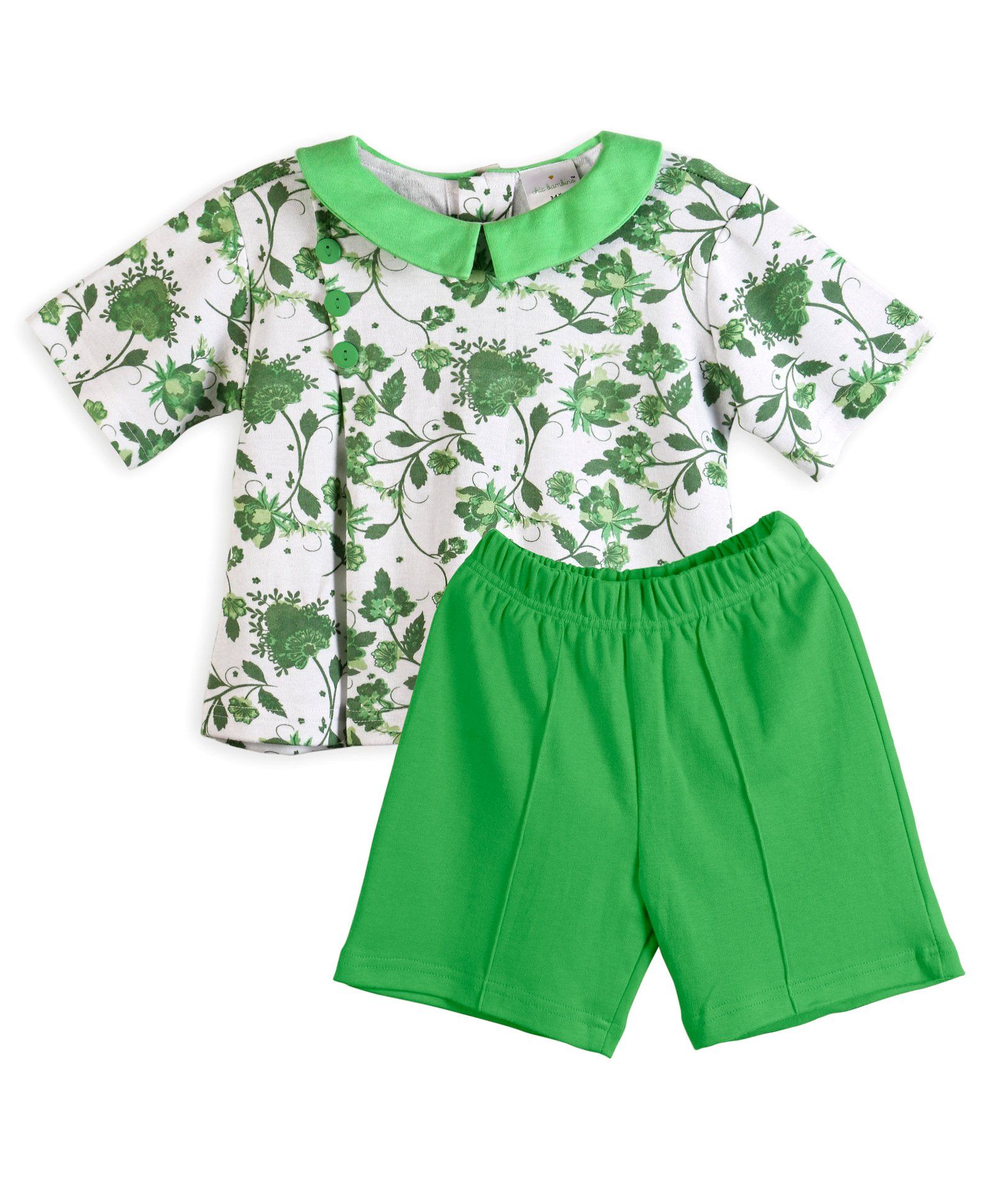 Chic Bambino Indian Flower Design Top & Shorts Set