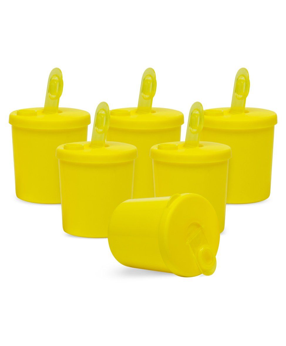 Small Wonder Baby Snack Jar With Dispenser Pack Of 6 - Yellow