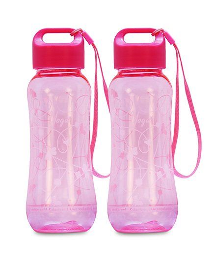 Small Wonder Gym Water Bottle Pink Pack Of 2