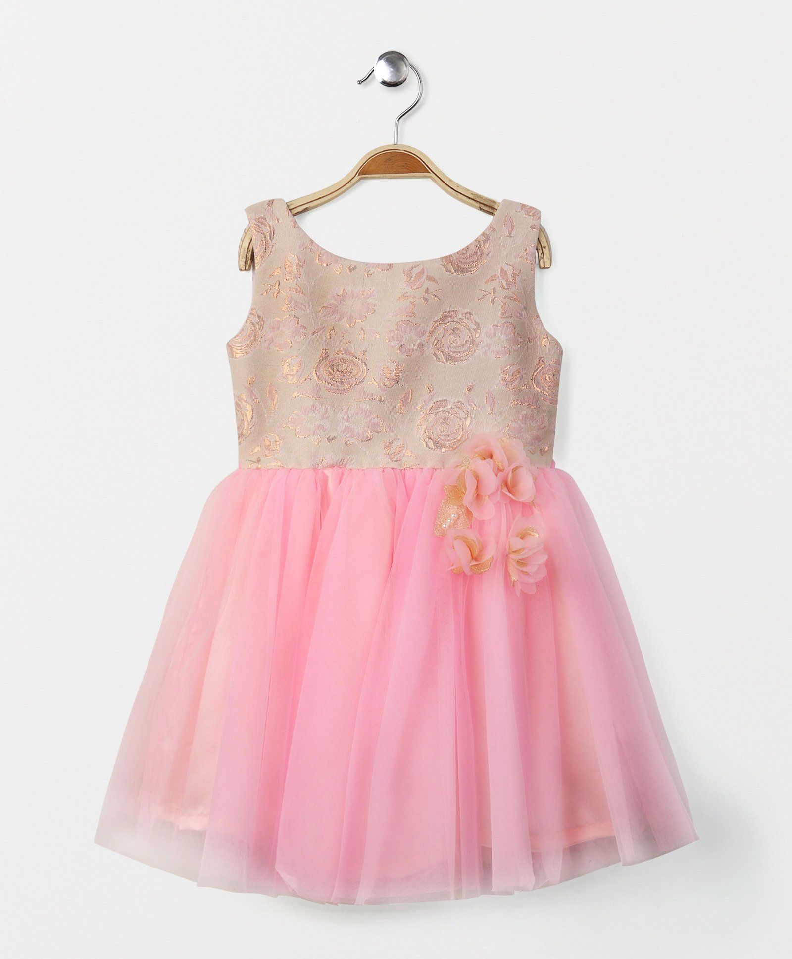 Katibi Party Wear Floral Applique Dress