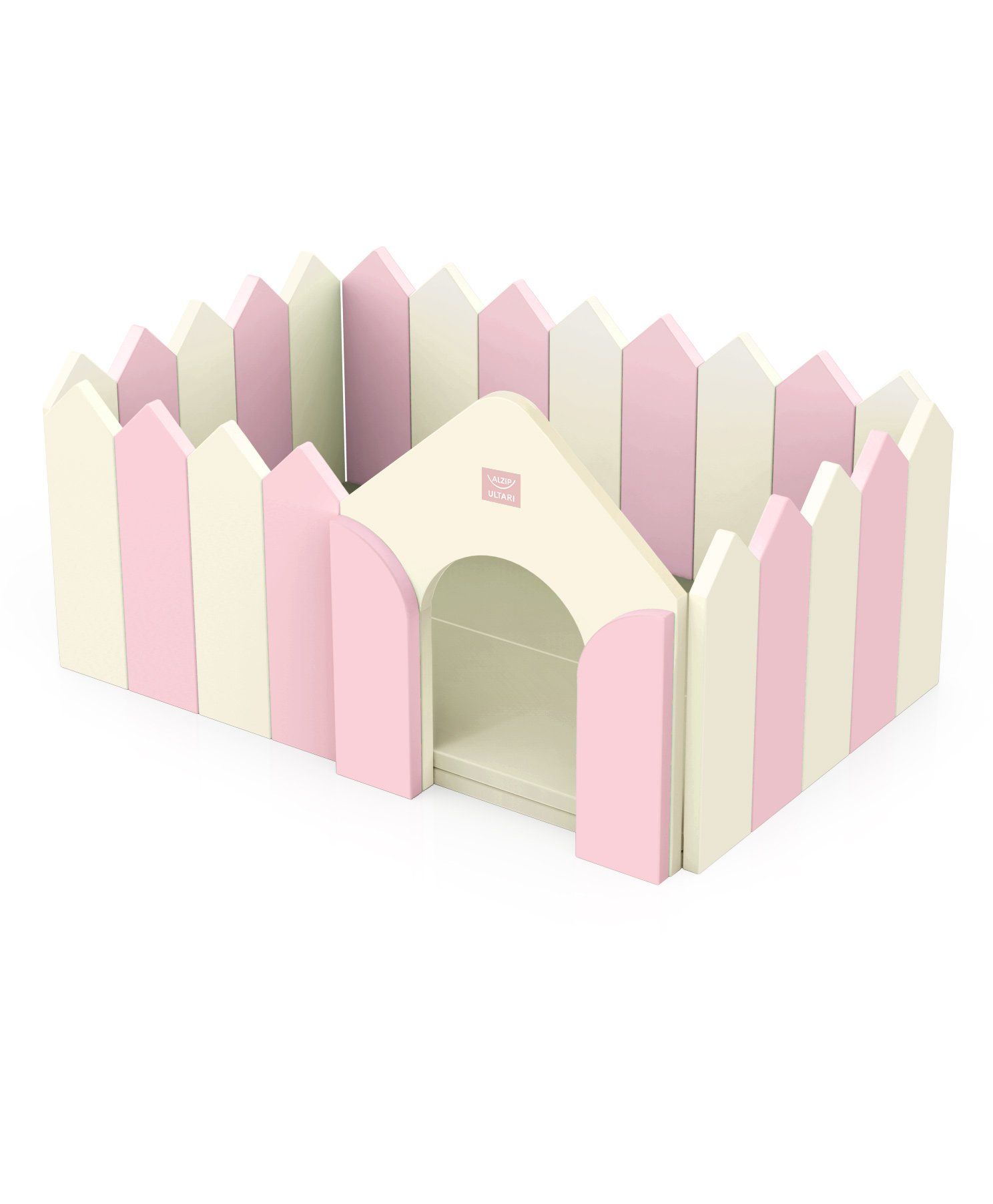 Alzip Fence And Play Mat - Pink Cream