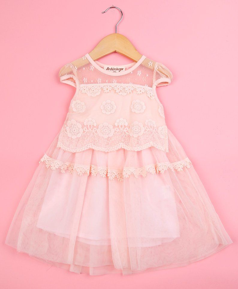 pink frilly dress