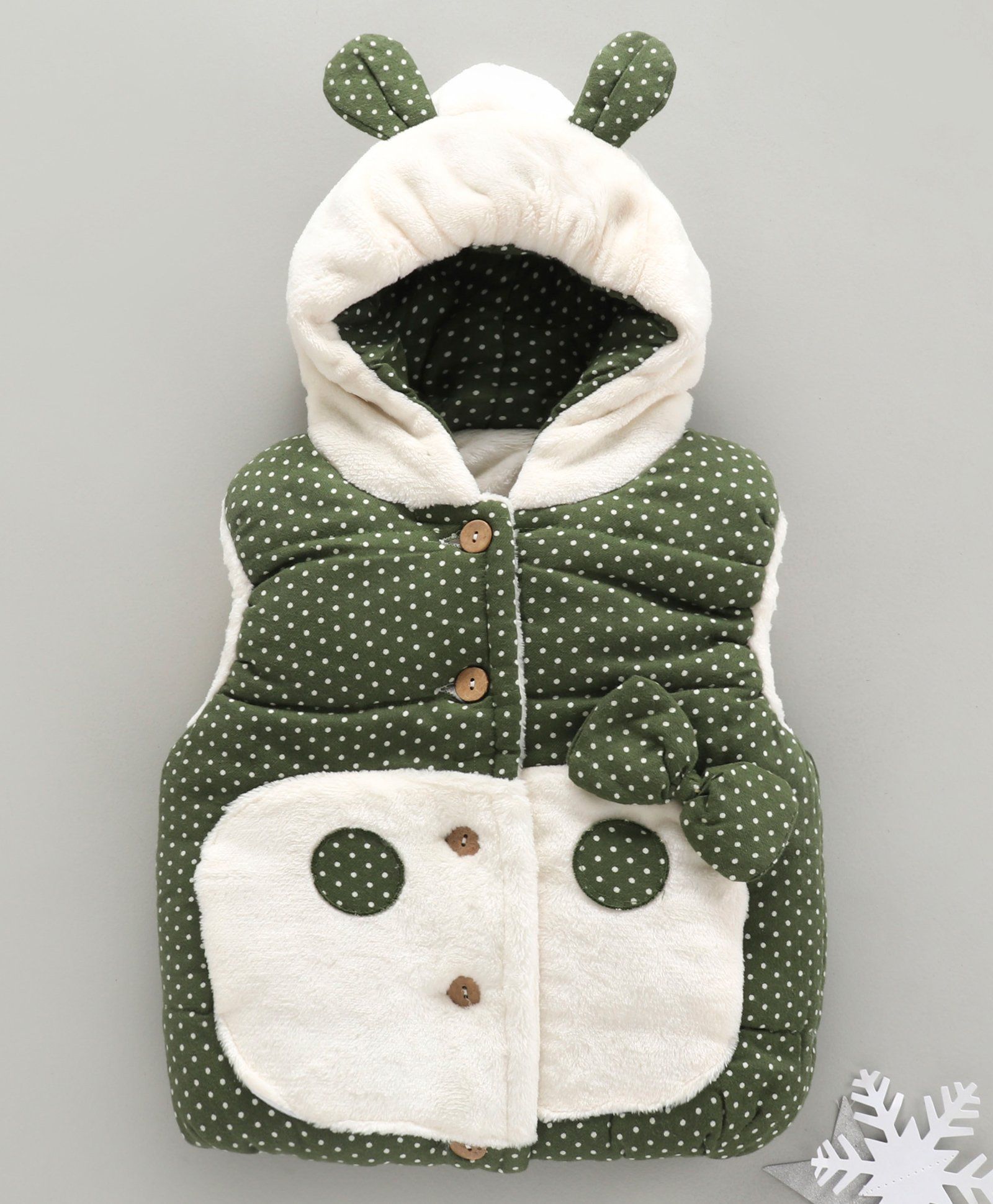 Zonko Style Polka Dot Printed Baby Jacket