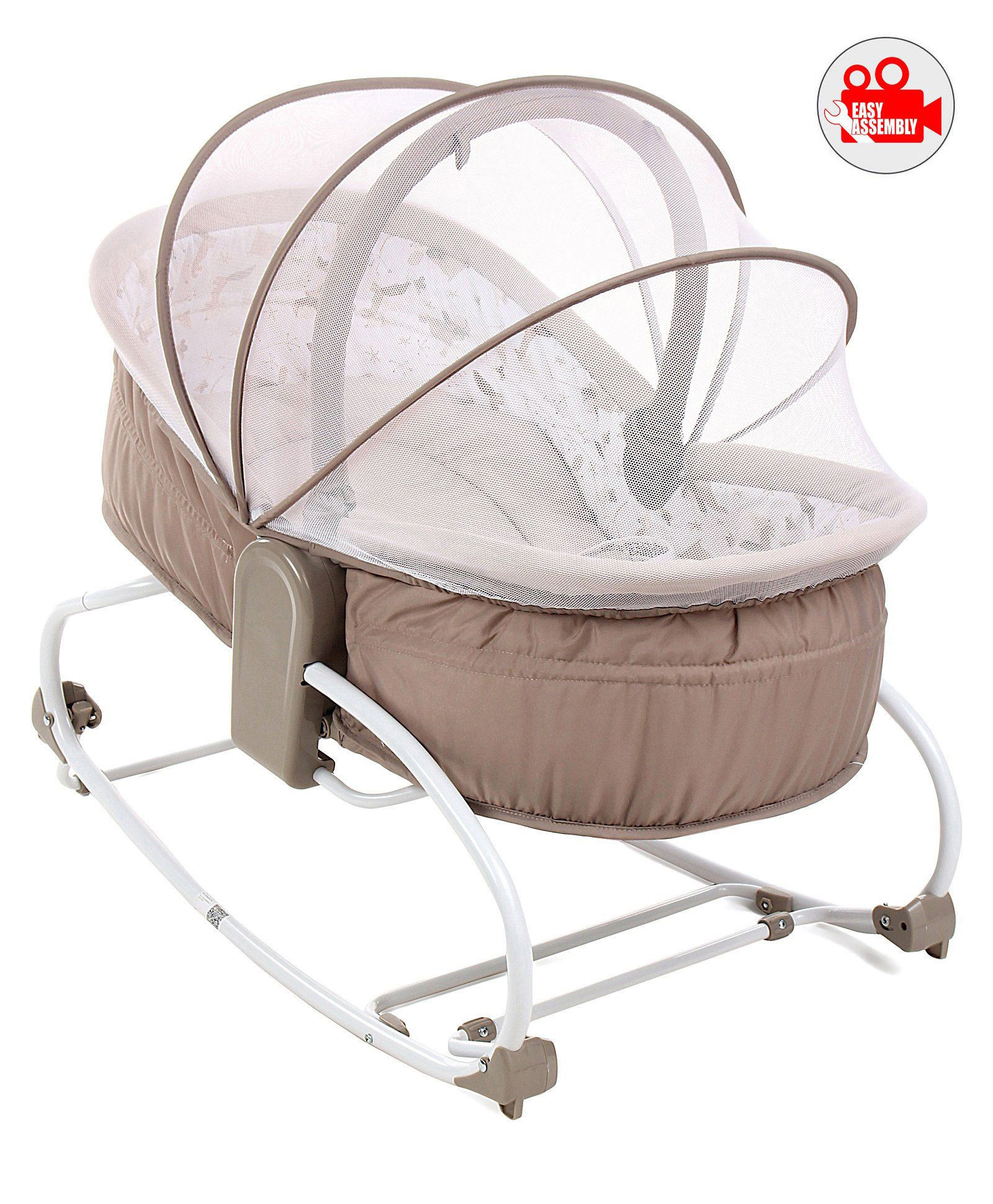 babyhug ionia wooden cradle