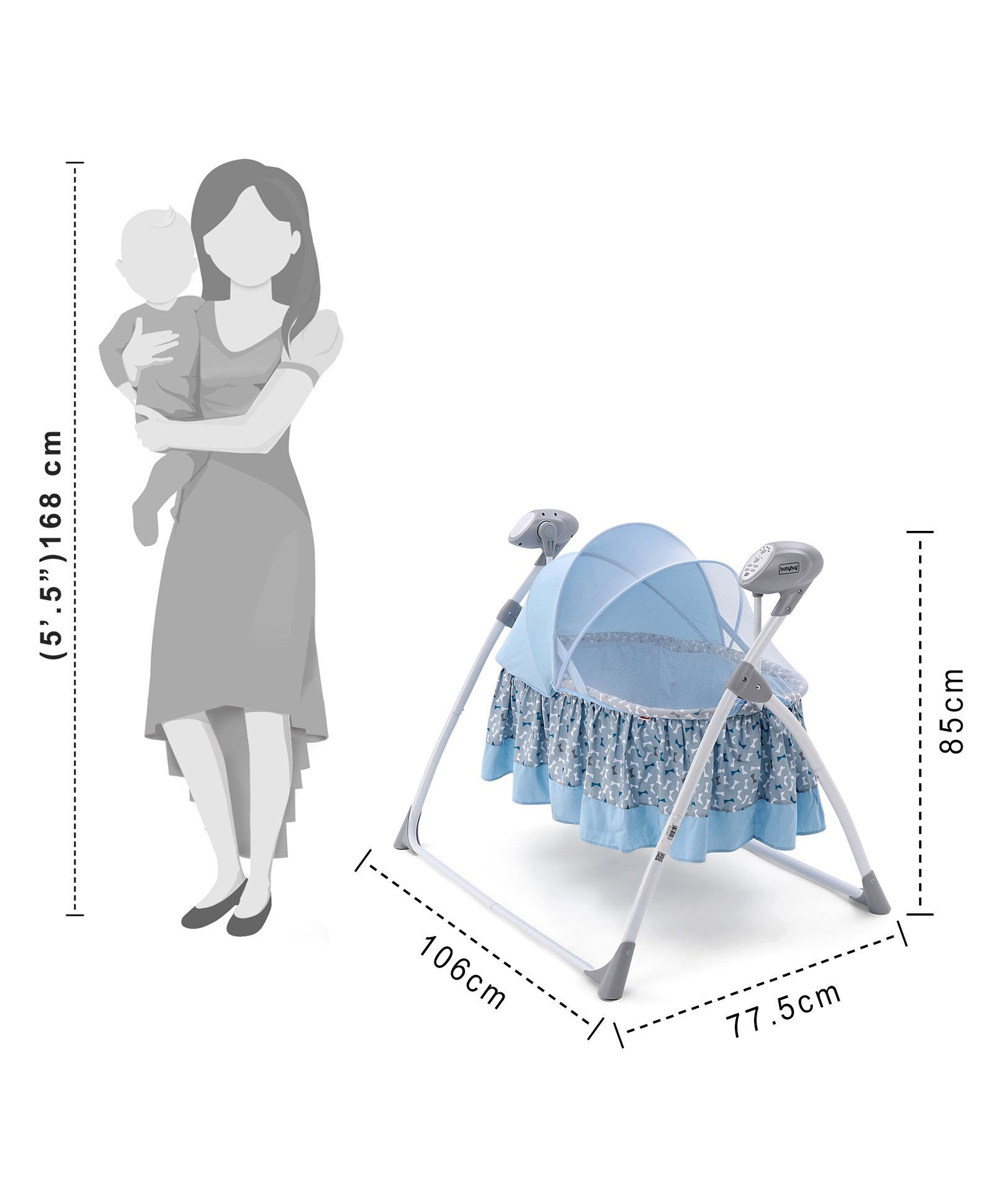 babyhug opal 3 in 1 cozy rocker sleeper