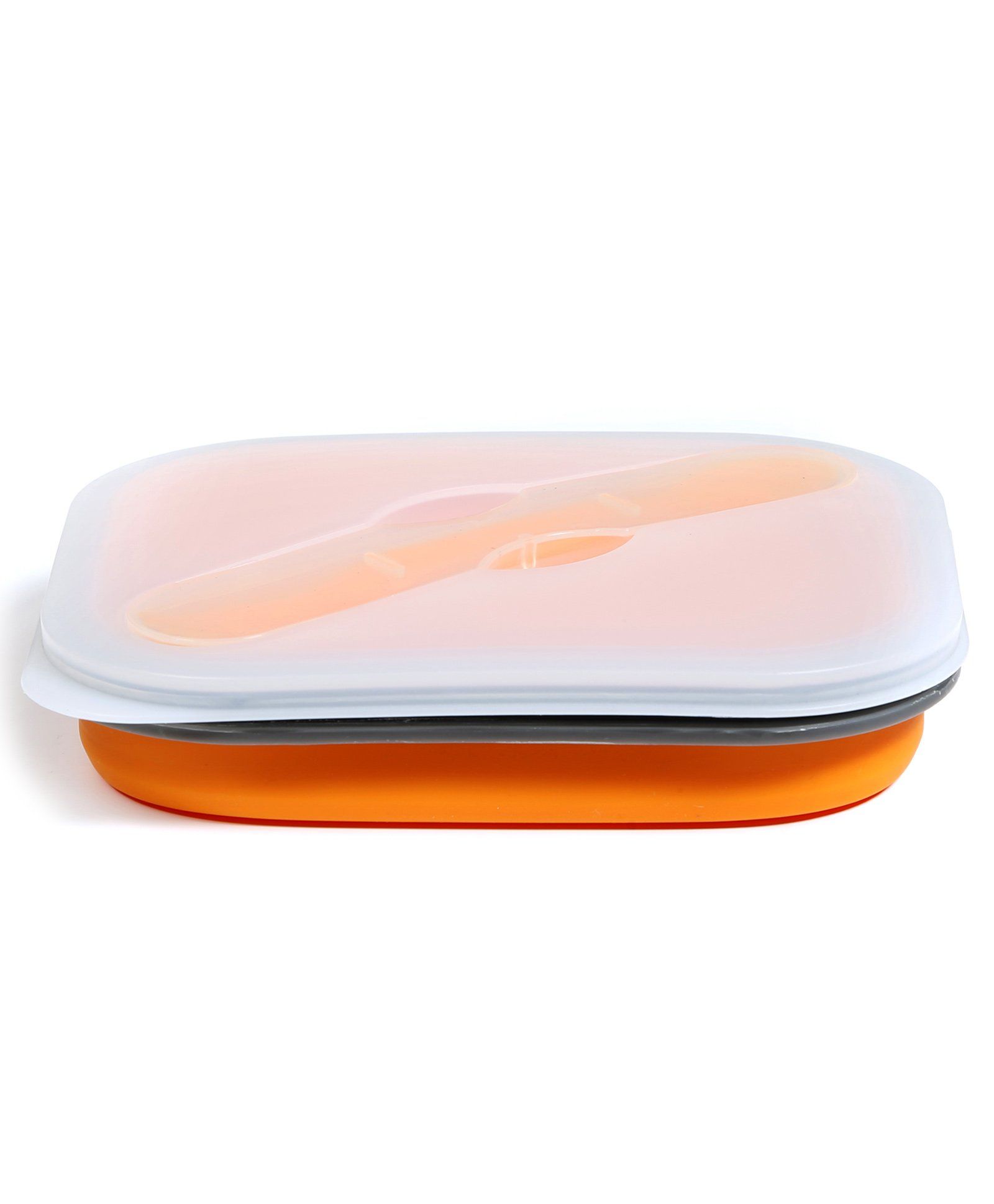 Babyoodles Silicon Tiffin Box Single Compartment - Orange