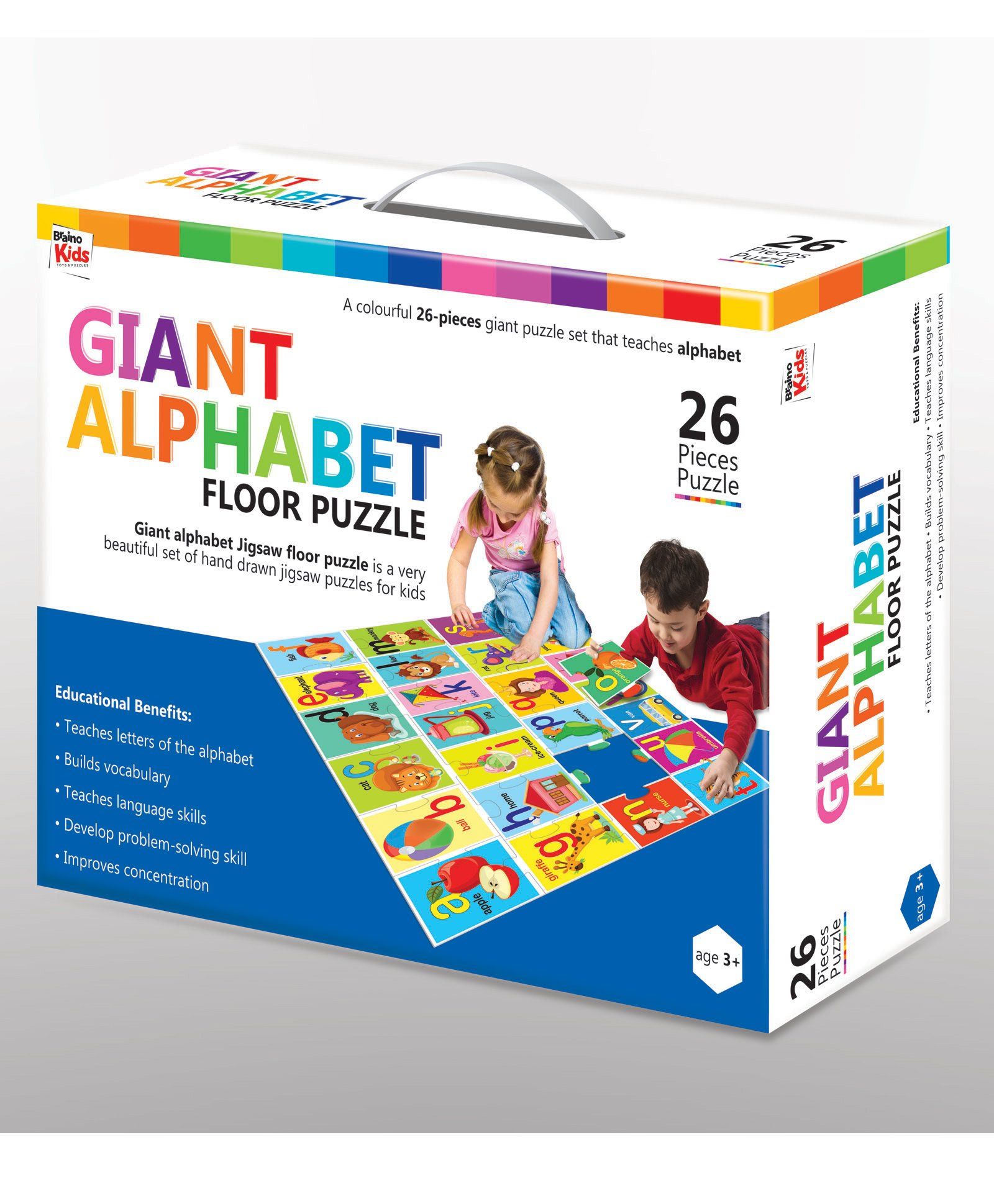 Braino Kidz Giant Jigsaw Floor Puzzle Alphabets