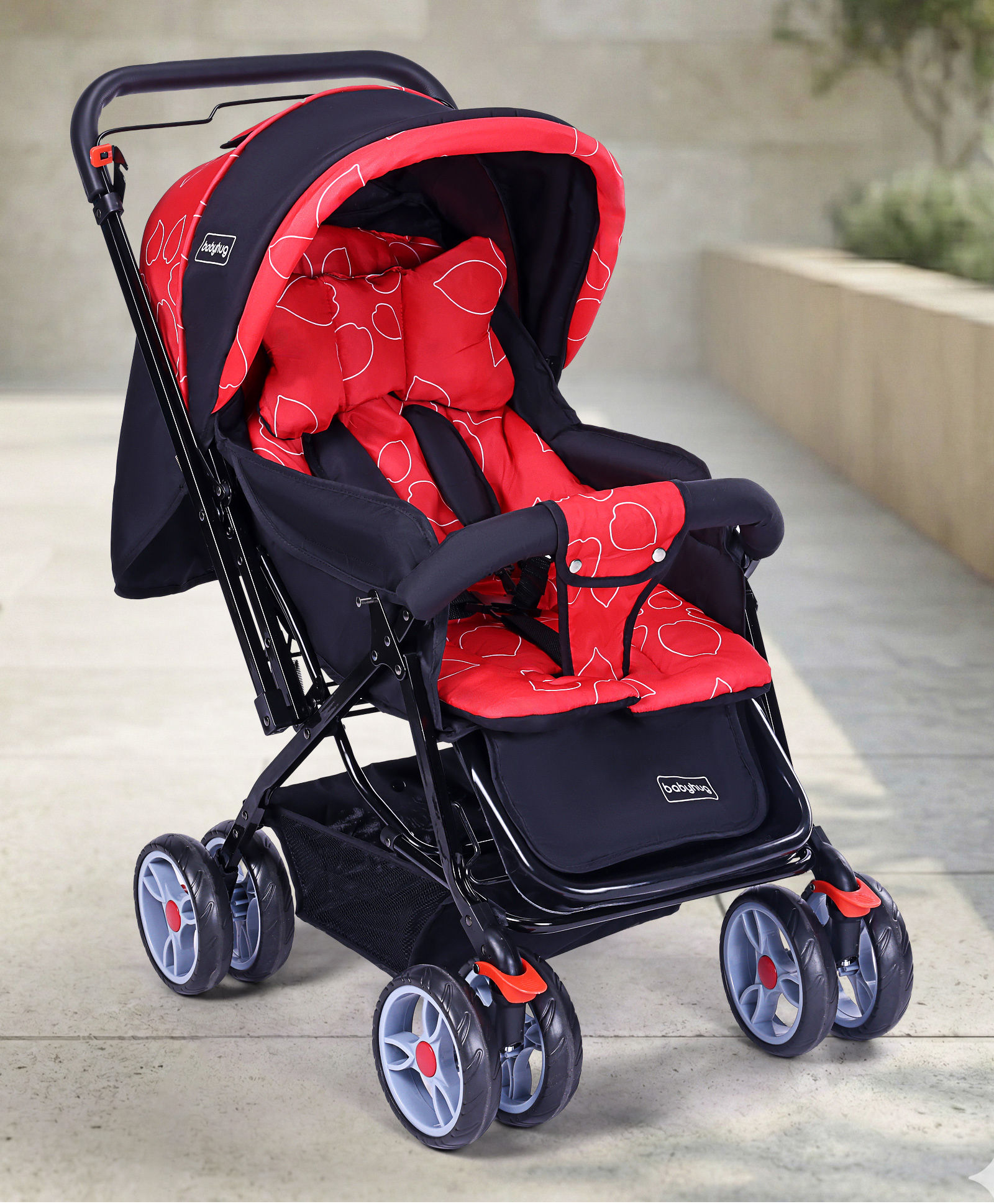 Babyhug Comfy-Ride Stroller - Red