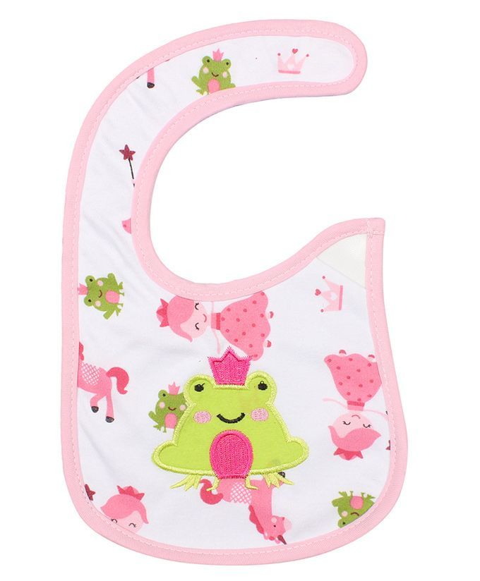 Little Hip Boutique Frog Applique Bib