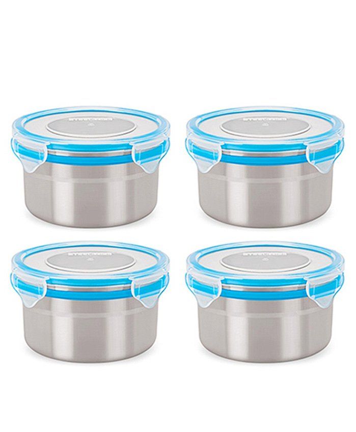 Steel Lock Airtight Food Storage Containers Set of 4