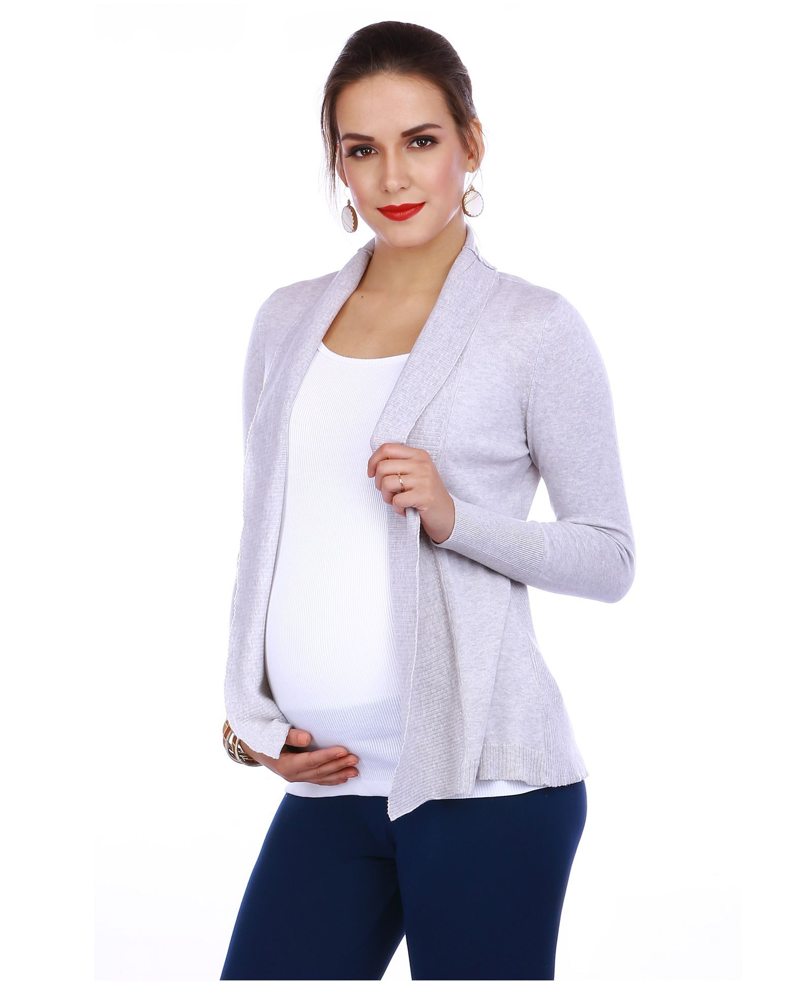 The Mommy Collective Full Sleeves Maternity Shrug