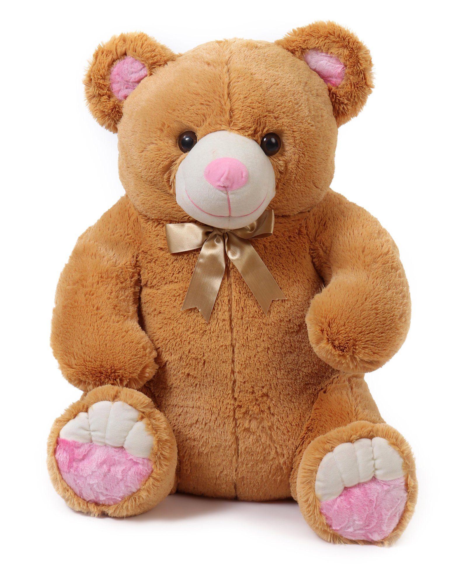 Liviya Teddy Bear Soft Toy With Bow Tie Brown