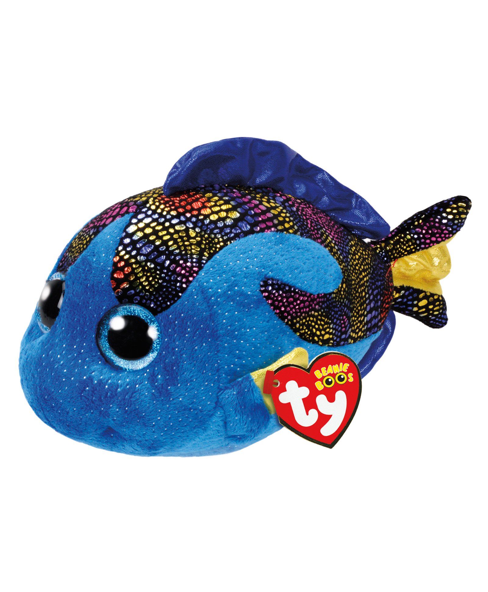 Jungly World Fish Soft Toy Aqua Blue