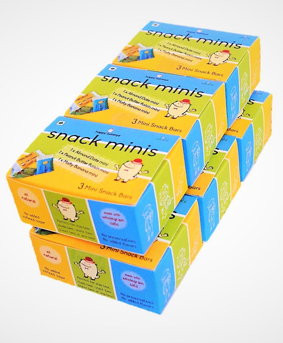 Happy Tummys Nutritional Snacker Minis Variety Pack of 18 Minis - 270 gms