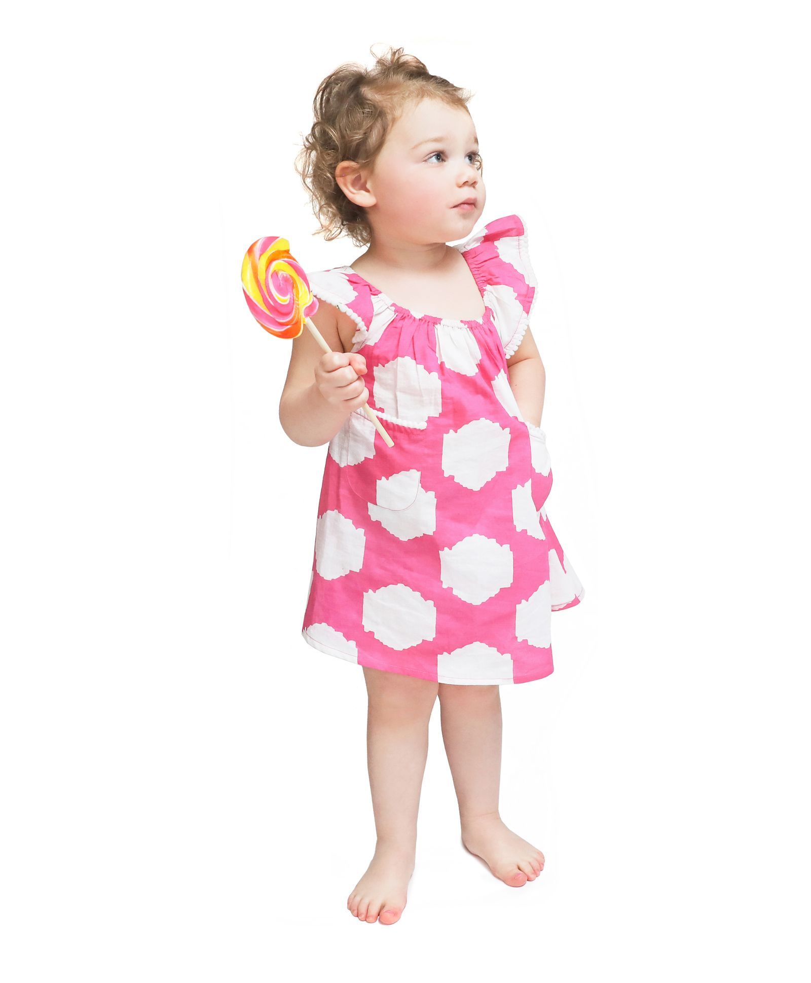 Masala Baby Flutter Sleeves Dress