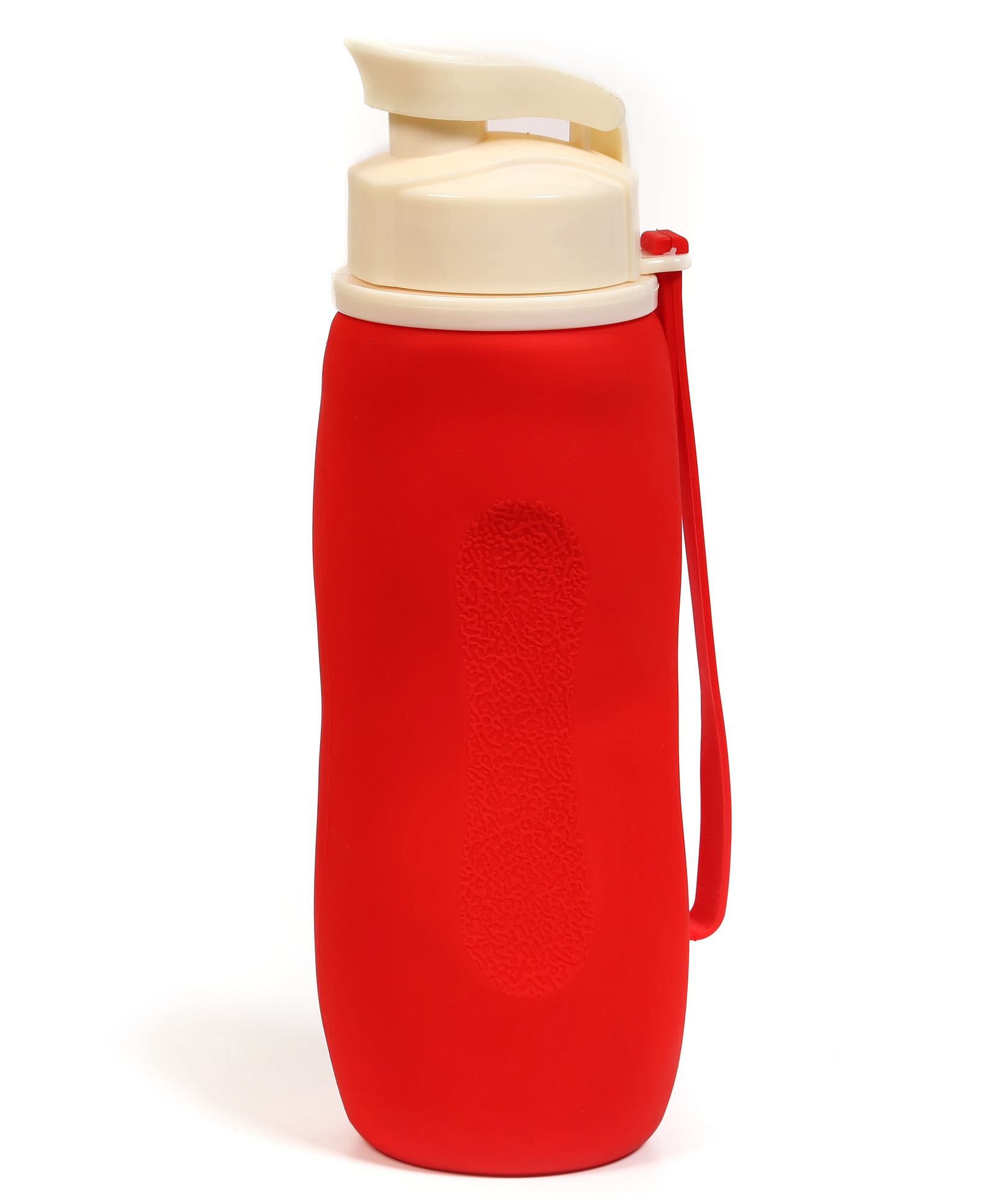 Baby Oodles Collapsible Silicon Sipper Water Bottles Red - 750 ml