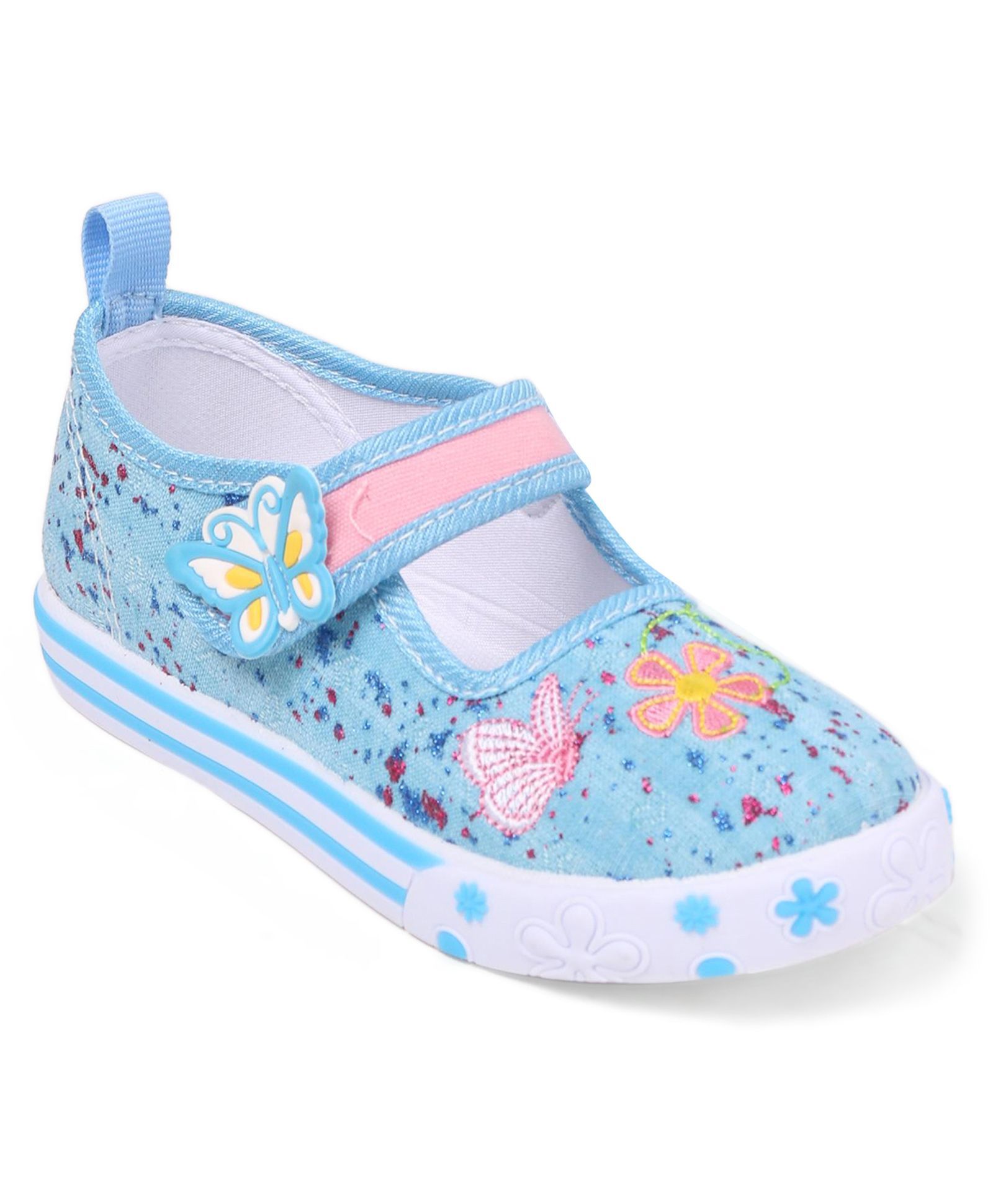 sky blue canvas shoes