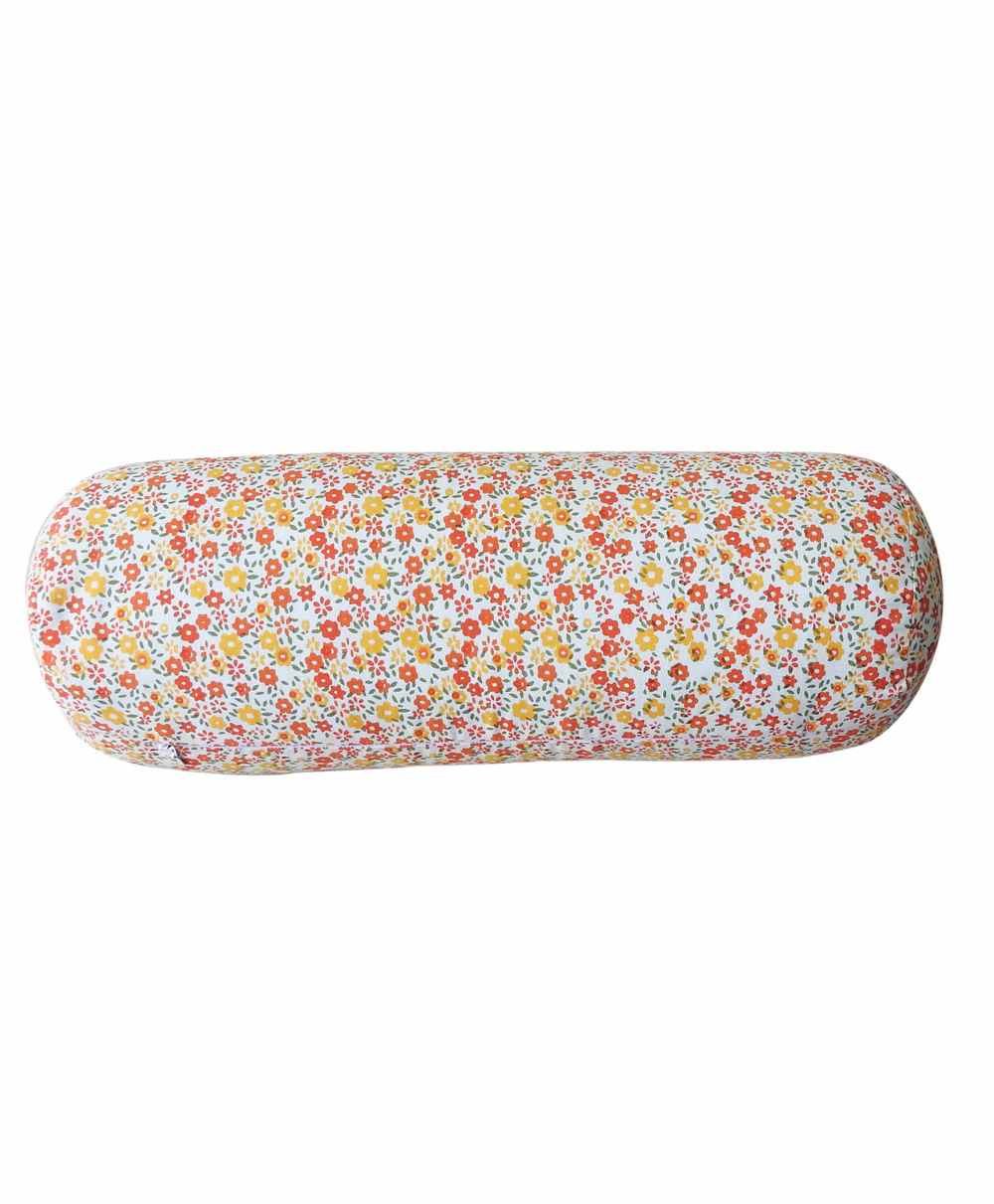 Kanyoga Therapeutic Bolster Pillow With Buck Wheat Hull Filling - Multicolour